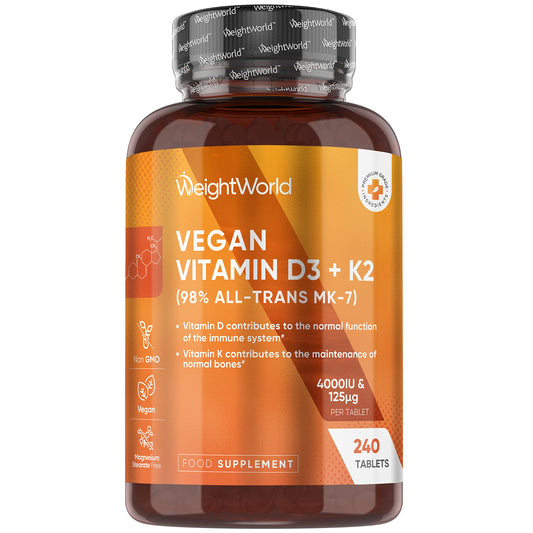 Vitamin D3 4000IU + K2 (MK-7) 125mcg   240 Tablets