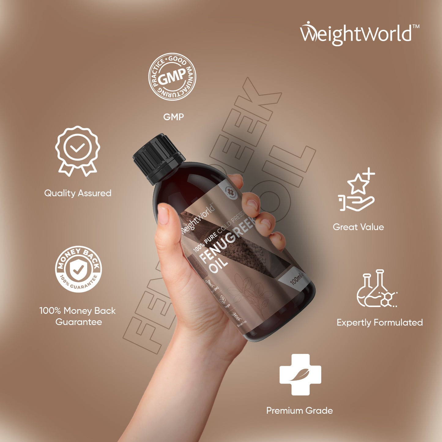maxmedix Pure Cold Pressed Fenugreek 100ml Oil
