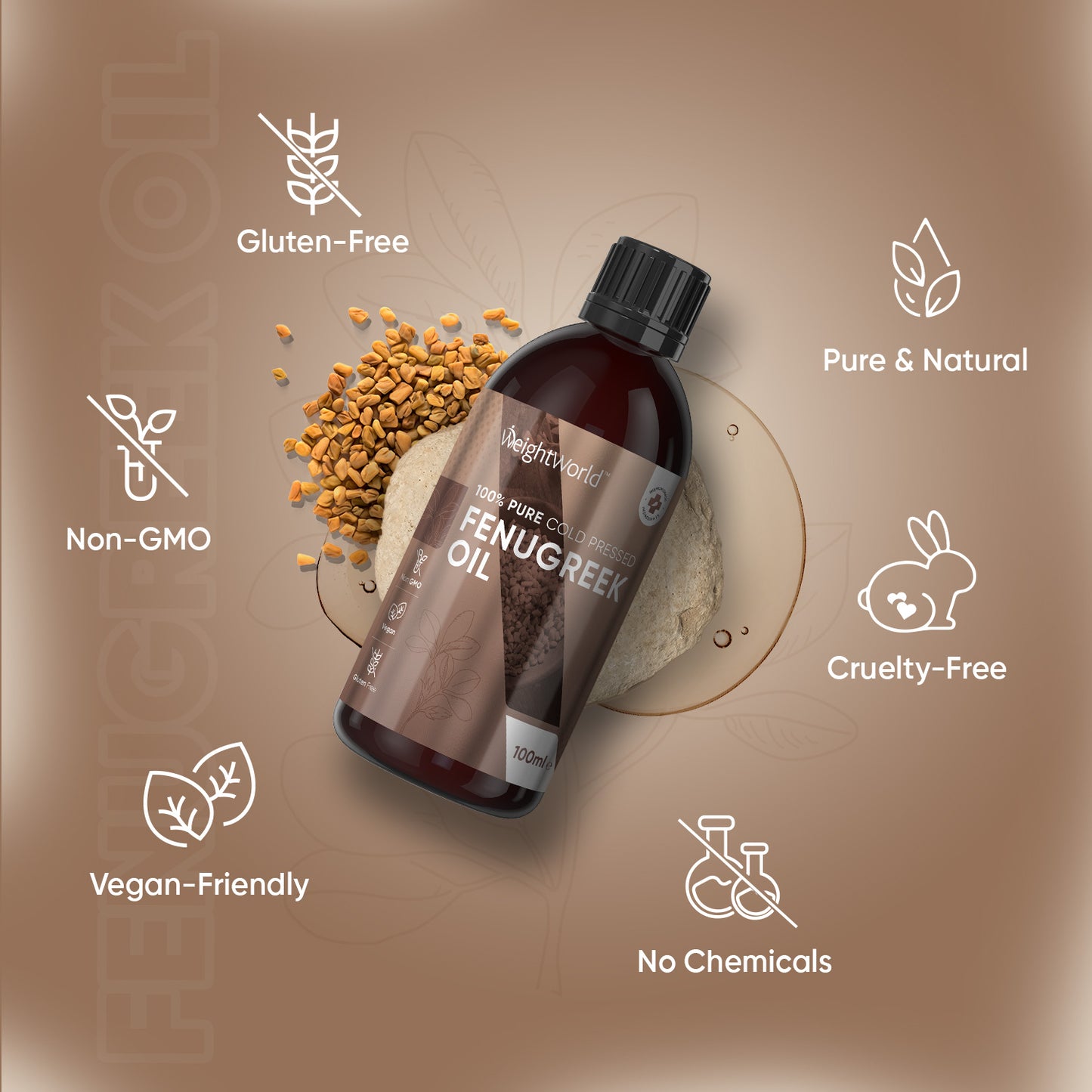 maxmedix Pure Cold Pressed Fenugreek 100ml Oil