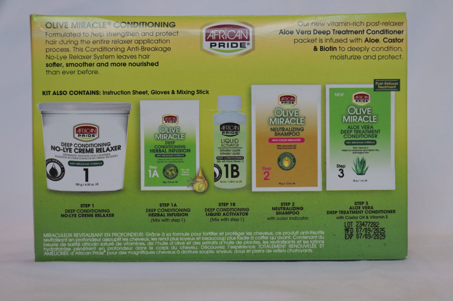 AFRICAN PRIDE OLIVE RELAXER KIT REG