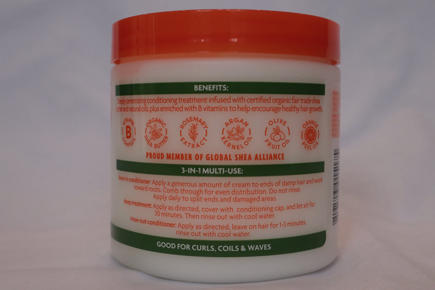 CANTU SHEA BUTTER LEAVE IN CREAM CONDIONER ARGAN OIL 16oz