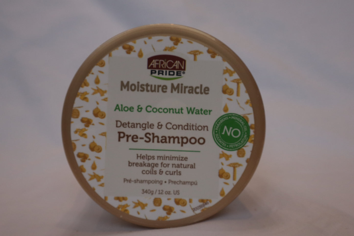 AFRICAN PRIDE M/MIRACLE ALOE & COCO PRE SHAMPOO 12oz