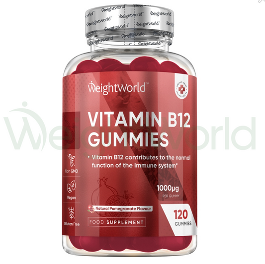 Vitamin B12 Gummies 1000 µg 120 Gummies | For Energy & Natural Defences