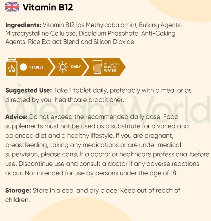 Vitamin B12 Methylcobalamin Tablets