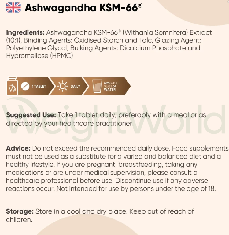 Ashwagandha KSM-66 Tablets