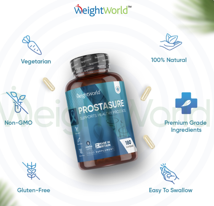 Prostasure Capsules 180 Capsules | 6 Months of Prostasure Supply