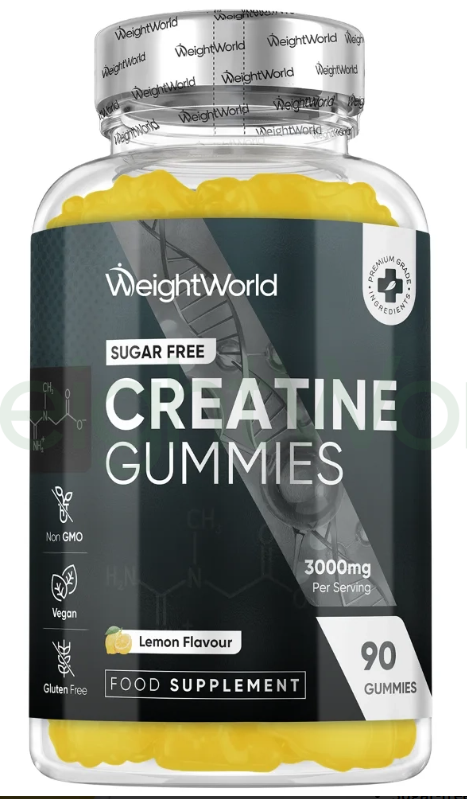 Creatine Gummies 3000mg 90 Gummies | Flavoured Creatine Supplement for Men & Women
