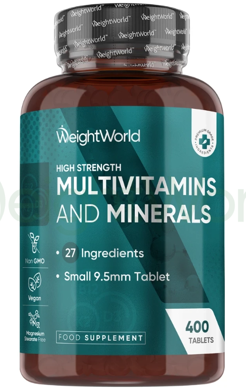 Multivitamins and Minerals Tablets 400 Tablets | For Overall Well-being