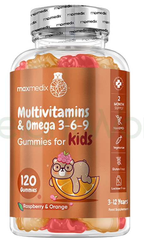 Multivitamin Gummies for Kids 120 Gummies | For Energy, Bones & Teeth