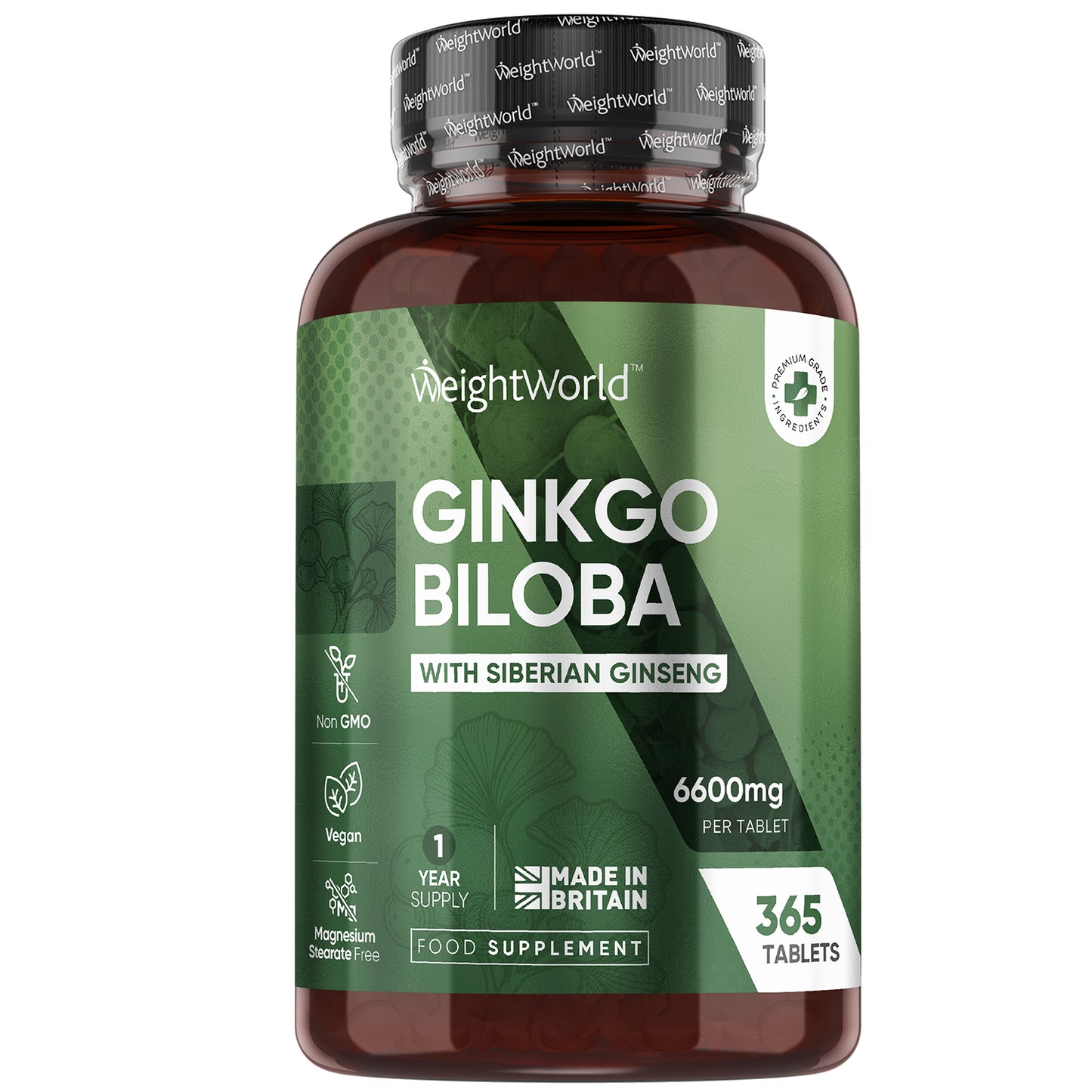 WeightWorld Ginkgo Biloba Complex 6600mg 365 Tablets