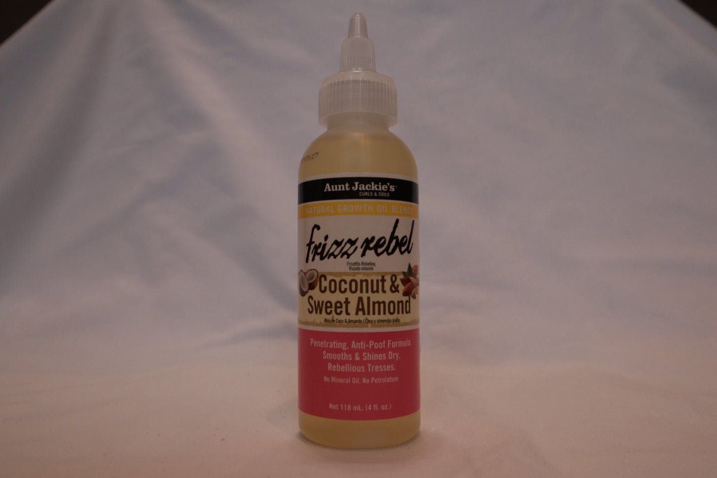 AUNT JACKIE'S NAT GROWTH OIL FRIZZ REBEL COCONUT & ALMOND OIL 118ml