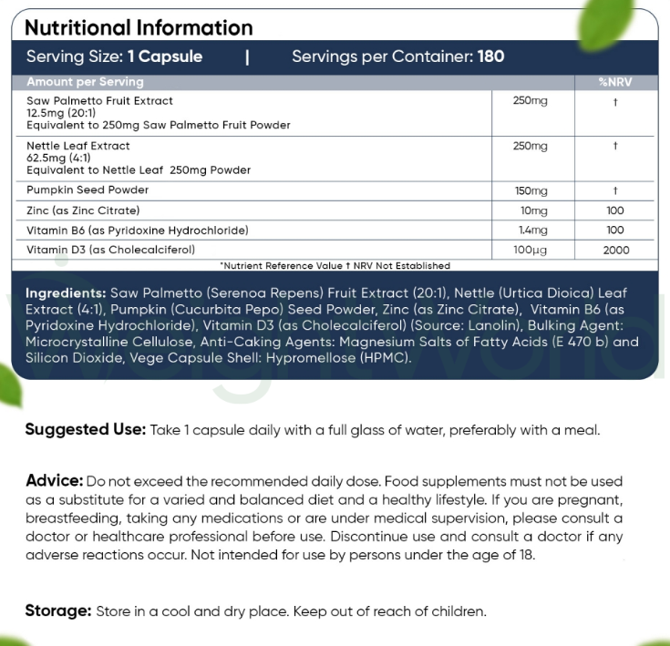Prostasure Capsules 180 Capsules | 6 Months of Prostasure Supply