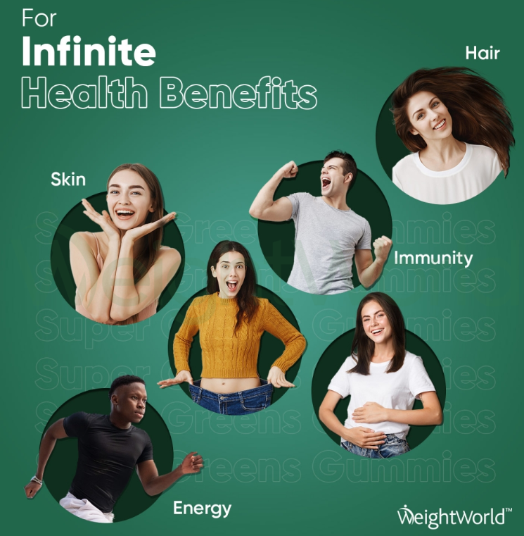 Super Greens Gummies 90 Gummies | For Overall Well-Being