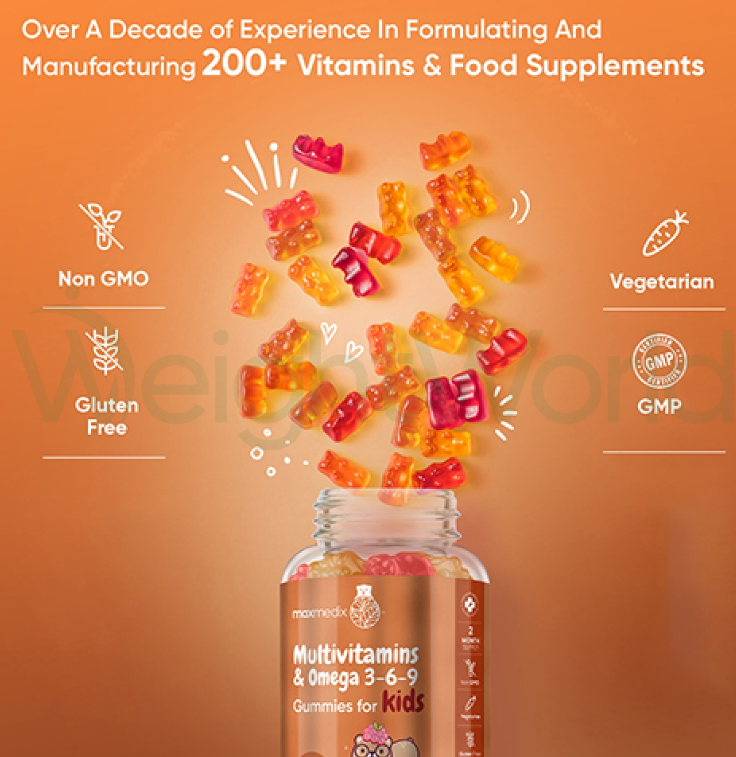 Multivitamin Gummies for Kids 120 Gummies | For Energy, Bones & Teeth