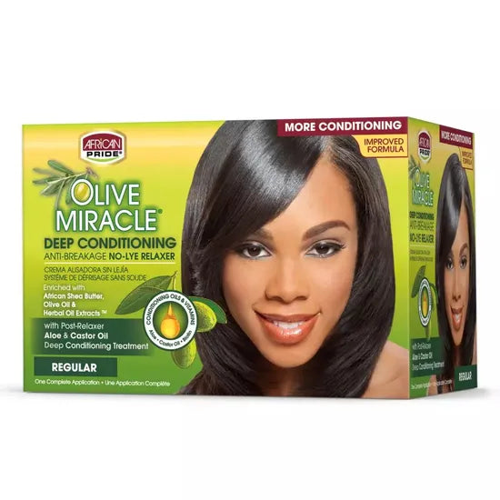 AFRICAN PRIDE OLIVE RELAXER KIT REG